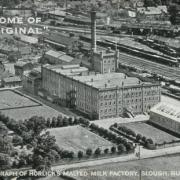 An aerial shot of the Horlicks Factory n Slough