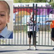 Inset, Kyra Hill who drowned at Liquid Leisure water park in August