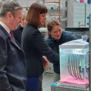 The Labour politicians were shown a number of innovative renewable technologies the energy firm is working on