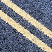 A stock image of double yellow lines