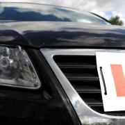 Off the road - the learner driver was caught while not displaying L plates
