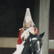 Cllr Neil Knowles in the Household Cavalry