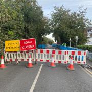 In pictures: Cookham bridge works begin as road fenced off