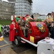 Mayor of Windsor and Santa turn on the Christmas lights