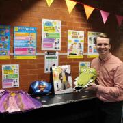 RBWM Councillor Joshua Reynolds, Cabinet Member for Communities and Leisure donting for World Book Day