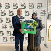 Mayor of Slough pays visit to Anti-Litter Society