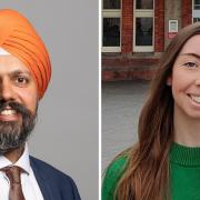 Labour MP Tan Dhesi and Liberal Democrat candidate Chelsea Whyte