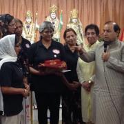 Aksa Marshal meets the ladies of the Hindu Cultural Society