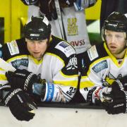 160330 Coach (left) after going 4 goals down at start of Bracknell Bees vs Manchester Phoenix.