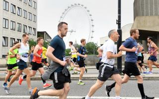 Around 100,000 runners are estimated to be taking part in the 2021 London Marathon (Doug Peters/PA)
