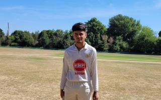 The sixth former, who goes to Windsor Boys School, smashed 200 not out in the 40 over match.