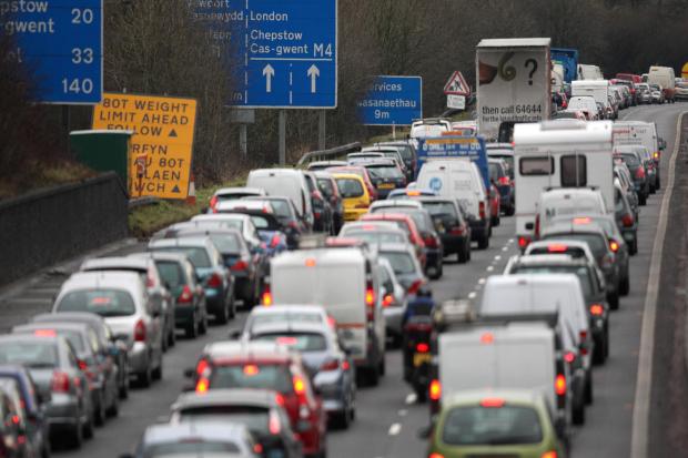 File photo of traffic on the M4