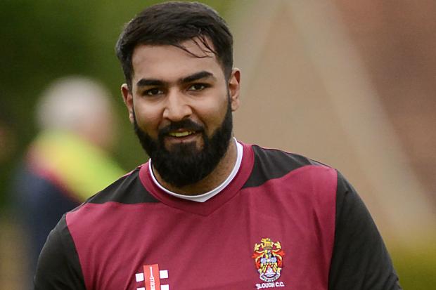 Daniyal Akhtar made 43 runs for Slough in the draw at Buckingham Town in Division One of the Home Counties Premier League on Saturday. PHOTO: Paul Johns.